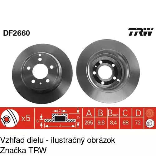 Brzdový kotúč S71-1230 /POLCAR/ - obr. 3