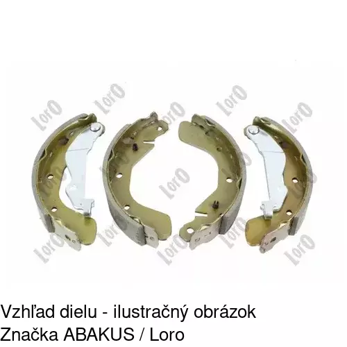 Brzdové čeľuste S72-1036 /POLCAR/ - obr. 3
