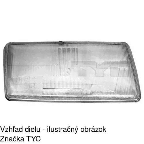 Sklo reflektora 1307110E /POLCAR/ - obr. 3