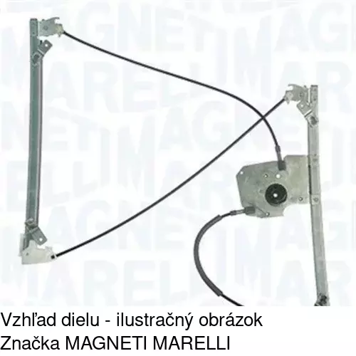 Mechanizmus sťahovania okna elektrický bez motora 1323PSG3 /POLCAR/ - obr. 1