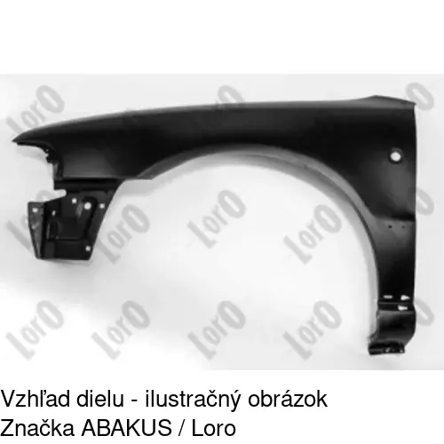 Predný blatník 132401-1 /POLCAR/ - obr. 1