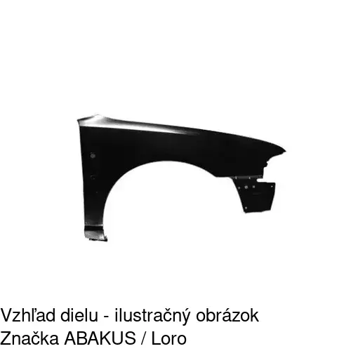 Predný blatník 132402 /POLCAR/ - obr. 1