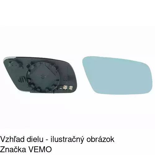 Sklo vonkajšieho zrkadla s držiakom 1327555E /POLCAR/ - obr. 1