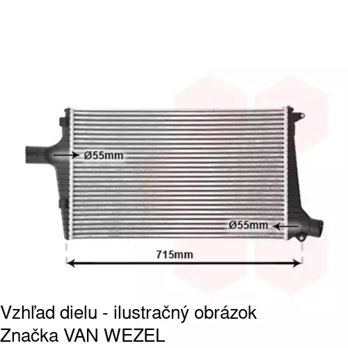 Chladiče vzduchu (Intercoolery) 1327J84X /POLCAR/ - obr. 1