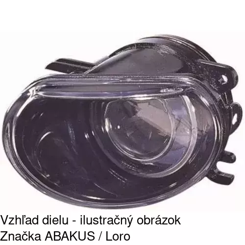 Hmlové svetlo - predné POLCAR 1329291X