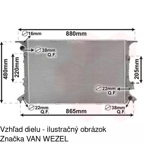 Chladiče vody 1330082X /POLCAR/ - obr. 2
