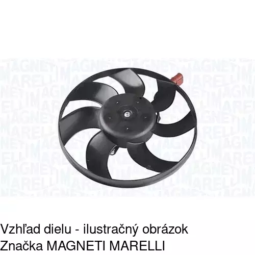 Ventilátor bez krytu / podpery 133123U3-1 /POLCAR/ - obr. 2