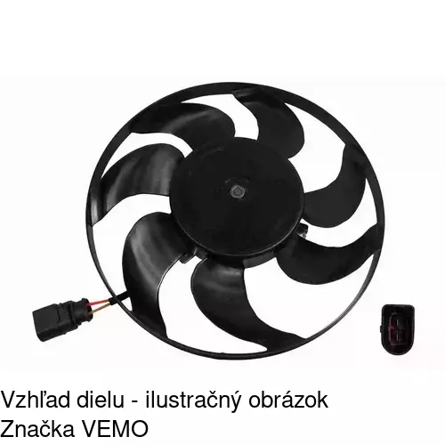 Ventilátor bez krytu / podpery 133123U5 /POLCAR/ - obr. 4
