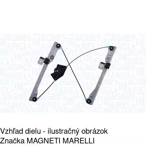 Mechanizmus sťahovania okna elektrický bez motora 1331PSG5 /POLCAR/ - obr. 1