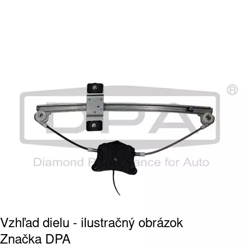 Mechanizmus sťahovania okna elektrický bez motora 1331PSG5 /POLCAR/ - obr. 4