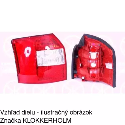 Zadné svetlo 1334871E /POLCAR/ - obr. 2