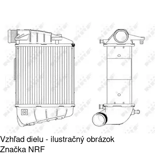 Chladiče vzduchu (Intercoolery) 1335J82X /POLCAR/ - obr. 1