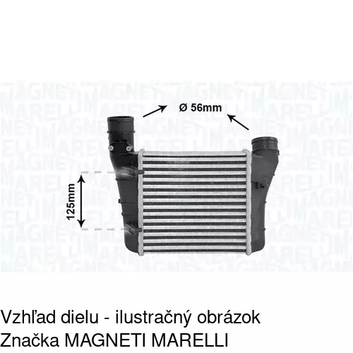 Chladiče vzduchu (Intercoolery) 1335J83X /POLCAR/