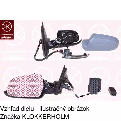 Rám vonkajšieho zrkadla POLCAR 133757PM