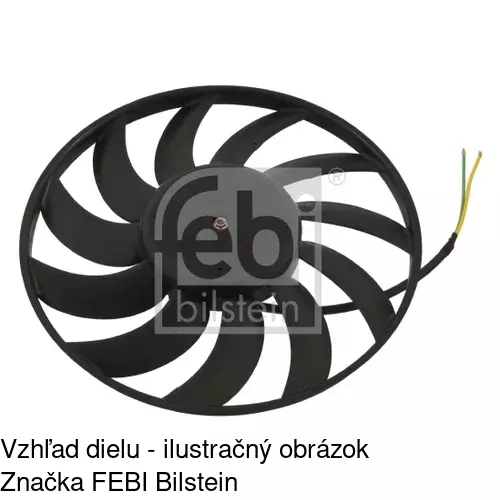 Ventilátor bez krytu / podpery 133823U1 /POLCAR/ - obr. 2