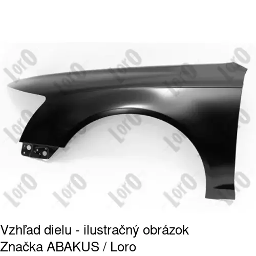 Predný blatník 133902 /POLCAR/ - obr. 1