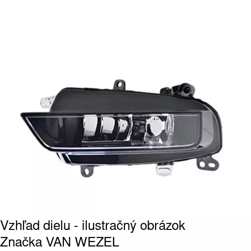Hmlové svetlo - predné 13A129-H /POLCAR/ - obr. 1
