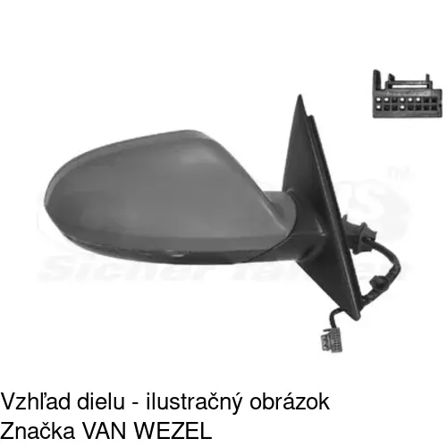 Rám vonkajšieho zrkadla 13E155PM /POLCAR/ - obr. 4