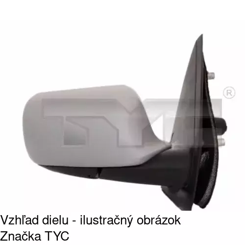 Vonkajšie zrkadlo 1402523E /POLCAR/ - obr. 3
