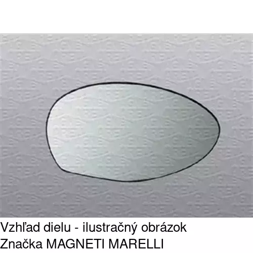Sklo vonkajšieho zrkadla s držiakom 1404547M /POLCAR/ - obr. 2