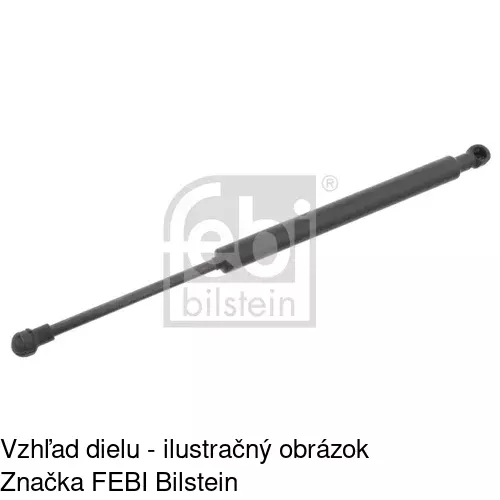 Plynová pružina 1404AS /POLCAR/ - obr. 1