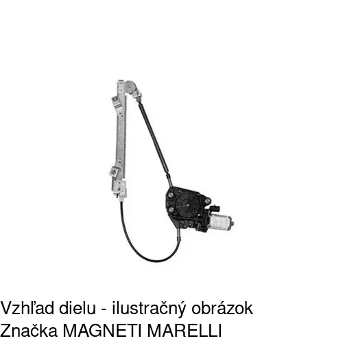 Elektrický mechanizmus okna dverí POLCAR 1404PSE3E