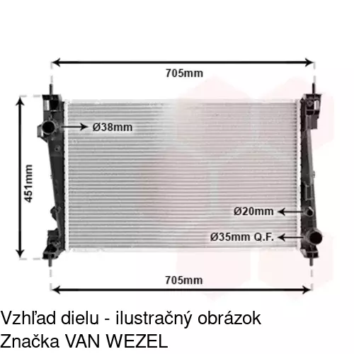 Chladiče vody 1421082X /POLCAR/ - obr. 3