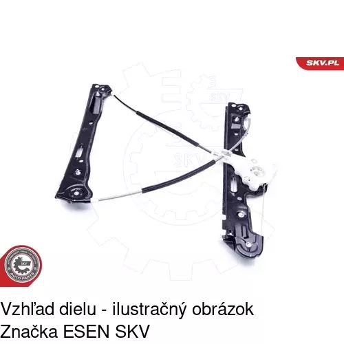 Mechanizmus sťahovania okna elektrický bez motora 2001PSG1 /POLCAR/ - obr. 4