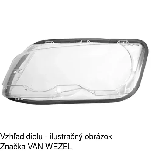 Sklo reflektora 200811-U /POLCAR/ - obr. 2