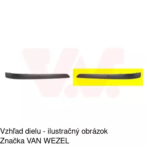 Lišta nárazníka 200996-6 /POLCAR/ - obr. 1