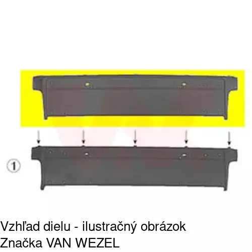 Držiak evidenčnej tabuľky 201607-7 /POLCAR/ - obr. 1