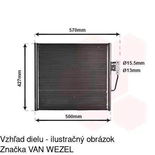 Chladiče klimatizácie 2016K81X /POLCAR/ - obr. 3