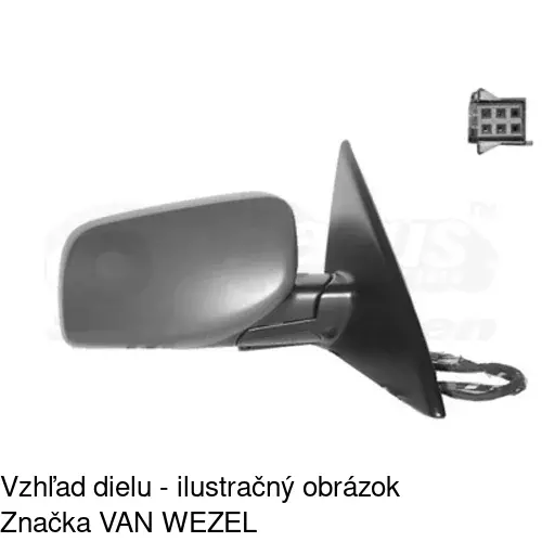 Vonkajšie zrkadlo 2017523M /POLCAR/ - obr. 3