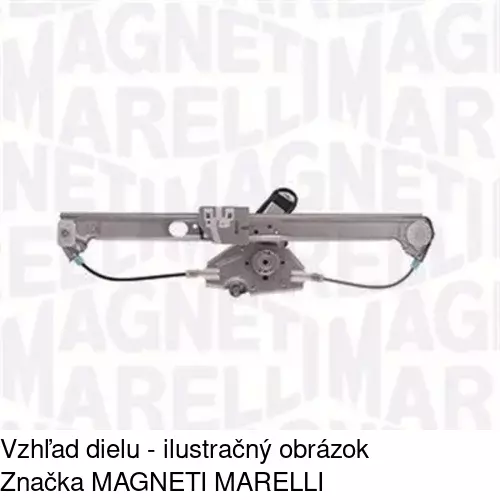 Mechanizmus sťahovania okna elektrický bez motora 2050PSG4 /POLCAR/ - obr. 3