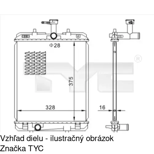 Chladiče vody POLCAR 230108A2