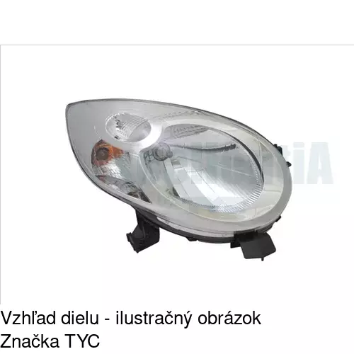 Hlavný reflektor 230110-E /POLCAR/ - obr. 1