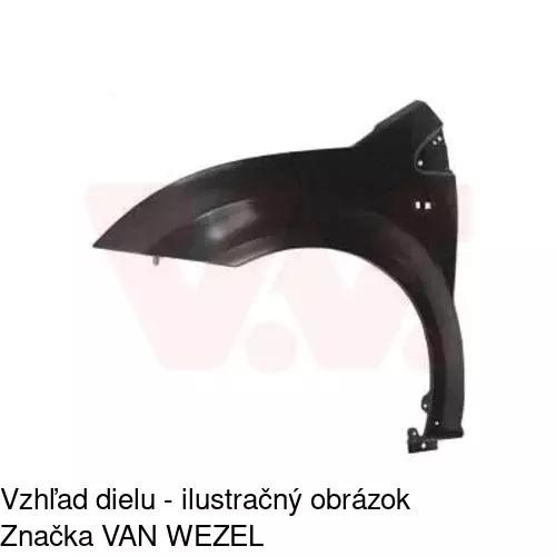 Predný blatník POLCAR 230802