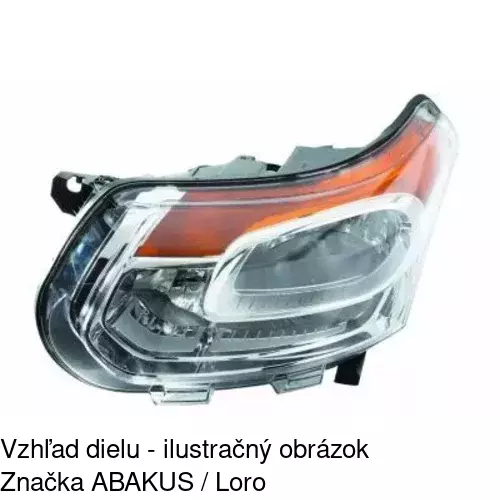 Hlavný reflektor 231709-E /POLCAR/ - obr. 1