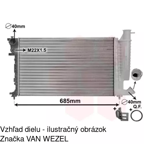 Chladiče vody 232608A2 /POLCAR/ - obr. 4