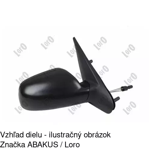 Vonkajšie zrkadlo 2326521M /POLCAR/ - obr. 2