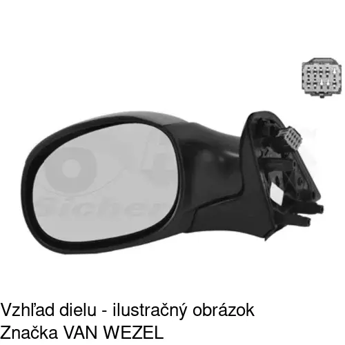Vonkajšie zrkadlo 2327519E /POLCAR/ - obr. 3