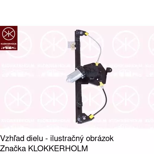 Mechanizmus sťahovania okna elektrický bez motora 2331PSG4E /POLCAR/ - obr. 1