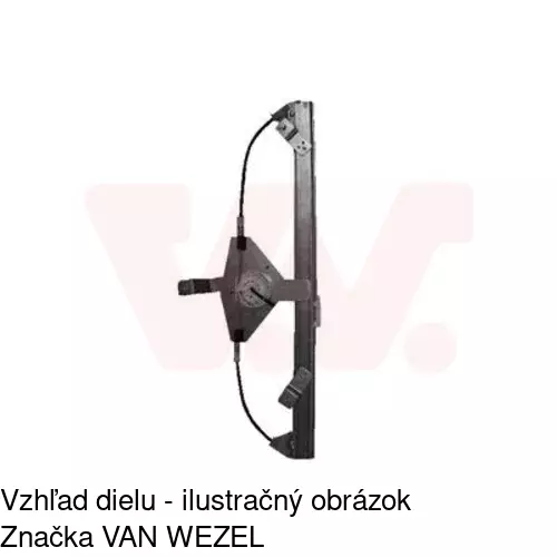 Mechanizmus sťahovania okna elektrický bez motora 2331PSG4E /POLCAR/ - obr. 3
