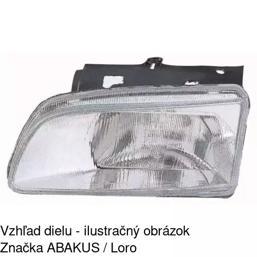 Hlavný reflektor 235010-E /POLCAR/ - obr. 3