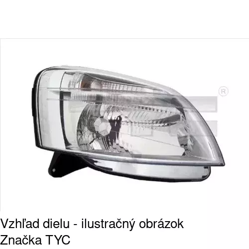 Hlavný reflektor POLCAR 2351101E