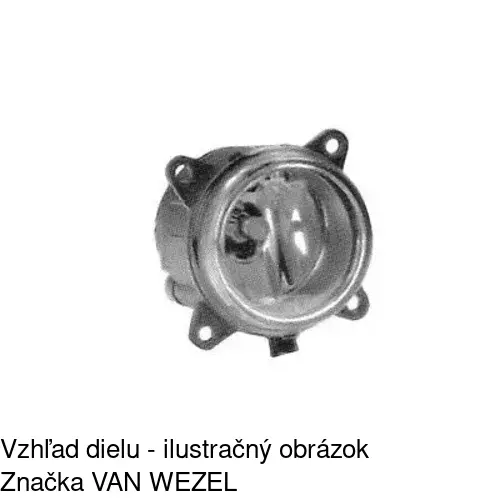 Hmlové svetlo - predné 235129-E /POLCAR/ - obr. 3