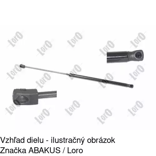 Plynová pružina 2352AB /POLCAR/ - obr. 2