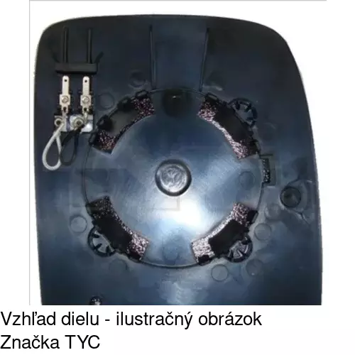 Sklo vonkajšieho zrkadla s držiakom 2396545M /POLCAR/ - obr. 4