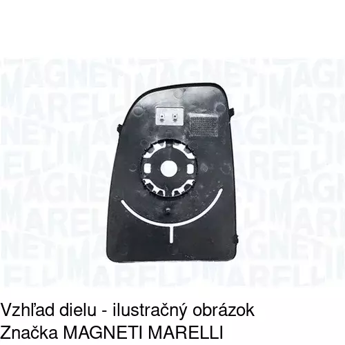 Sklo vonkajšieho zrkadla s držiakom 2396553E /POLCAR/ - obr. 4