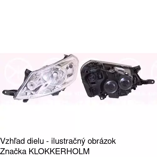 Hlavný reflektor 239710-V /POLCAR/ - obr. 2